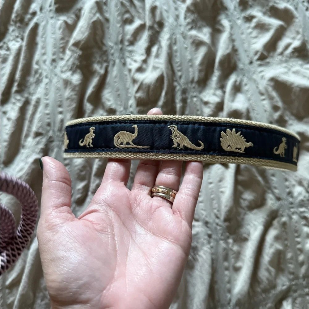 Black and Gold Dinosaur Patterned Headband